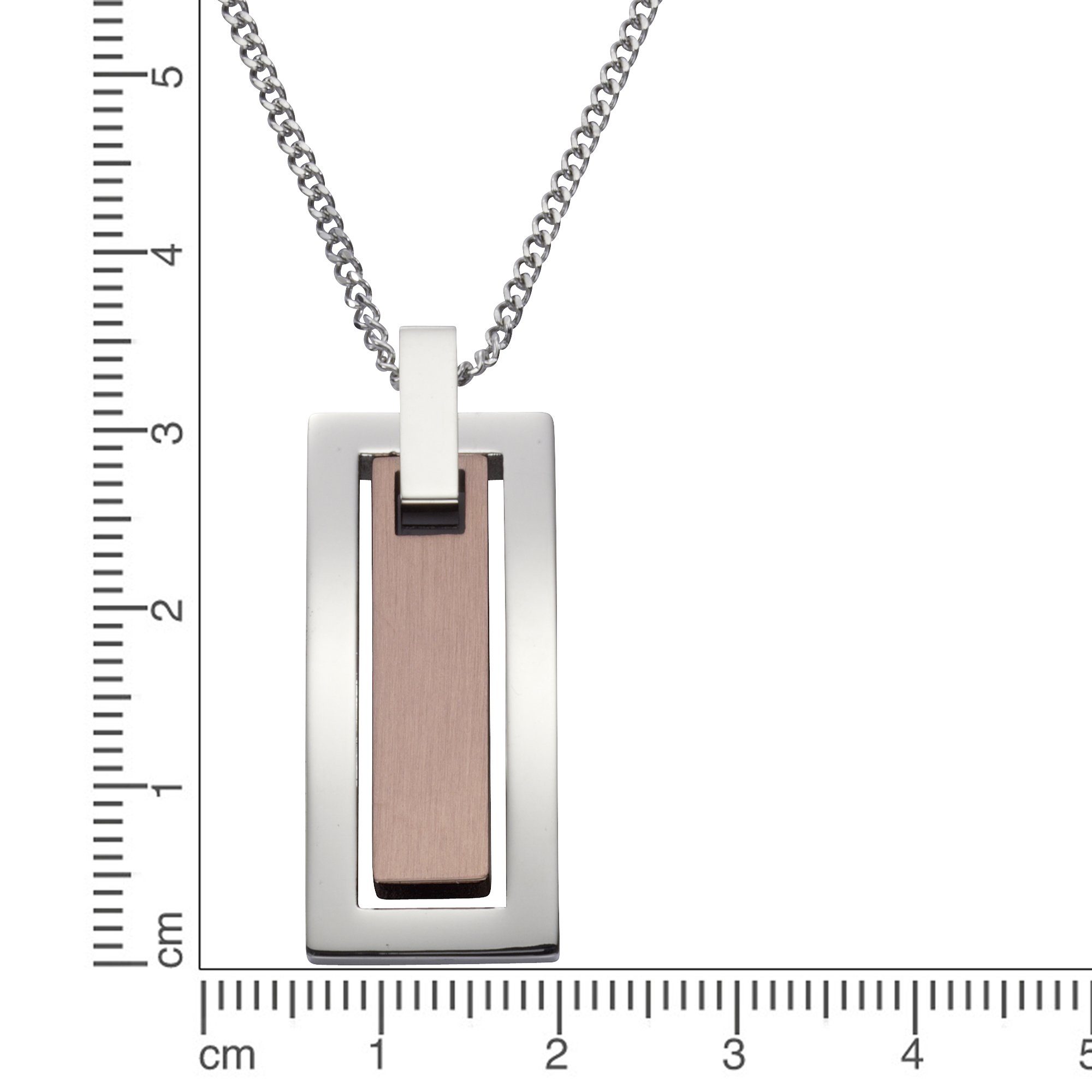 Zeeme Kette mit Anhänger Edelstahl zweifarbig günstig online kaufen