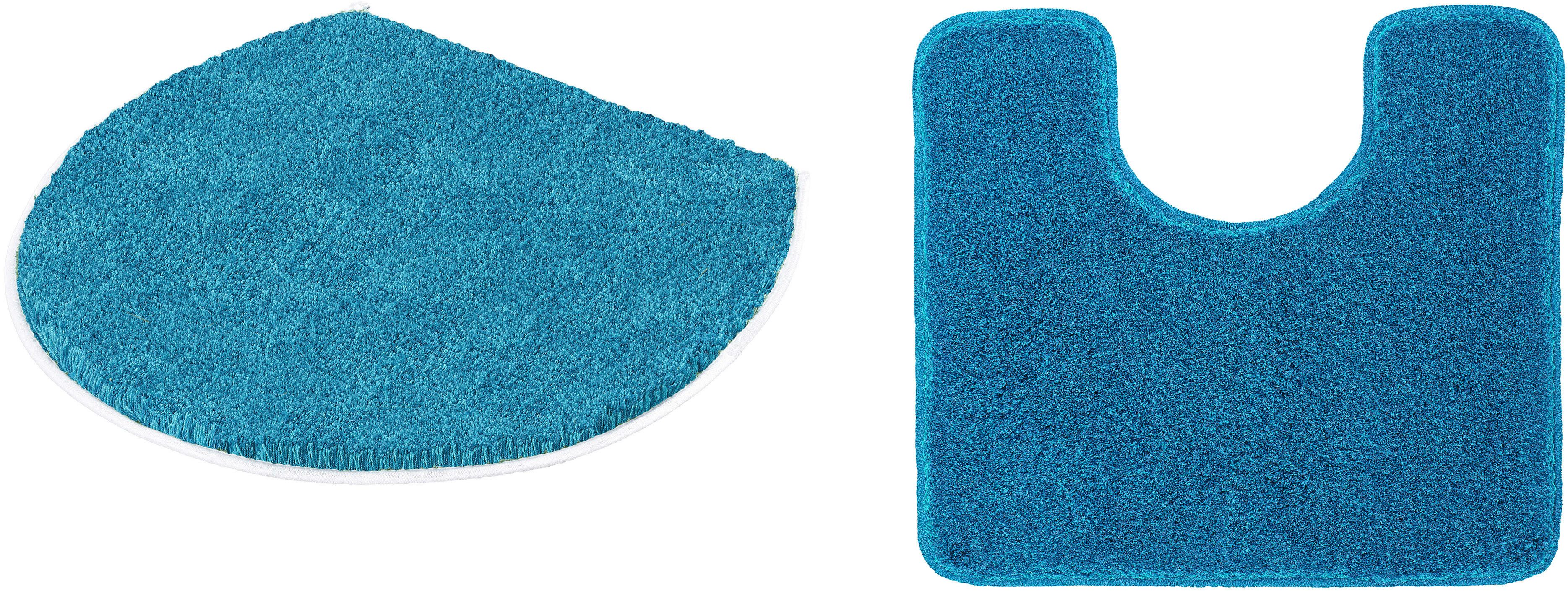 Kleine Wolke Badematte RELAX, Badvorleger, Badezimmer Teppich, Höhe 30 mm, rutschhemmend beschichtet, fußbodenheizungsgeeignet, Polyacryl, 2-tlg. Stand-WC Set, Badteppich, meliert, rechteckig, rund & als Set erhältlich