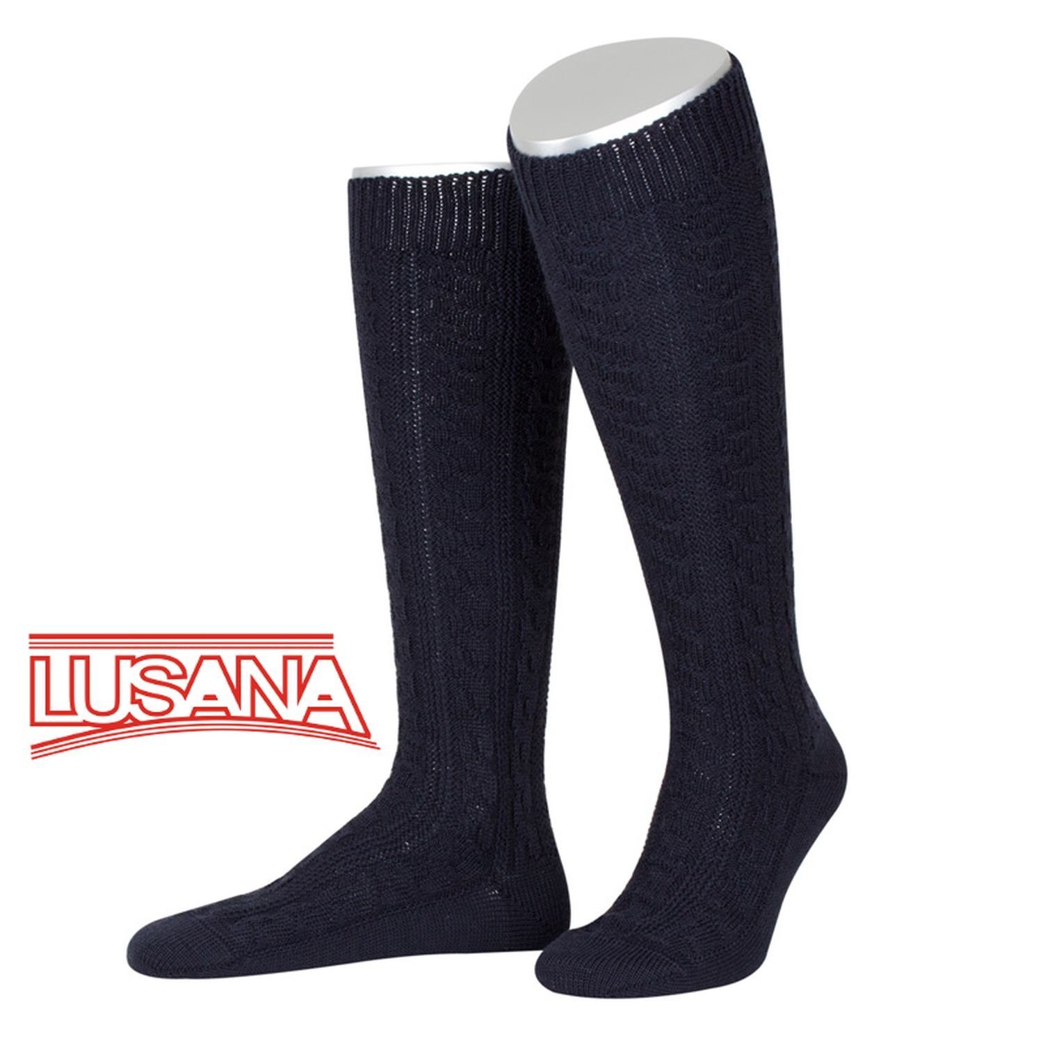 Lusana Trachtensocken Trachtenkniestrümpfe 6