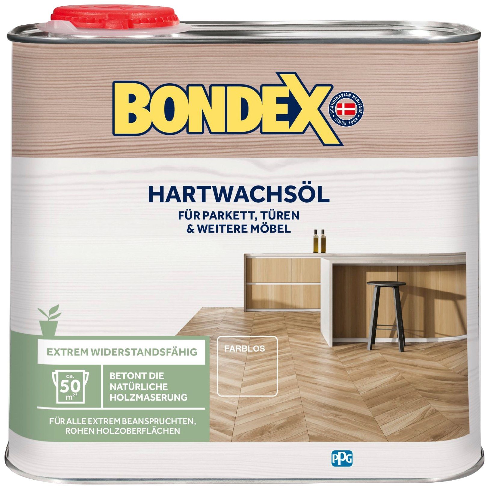 Bondex Holzöl HARTWACHSÖL, Natur, 0,75 Liter Inhalt Farblos