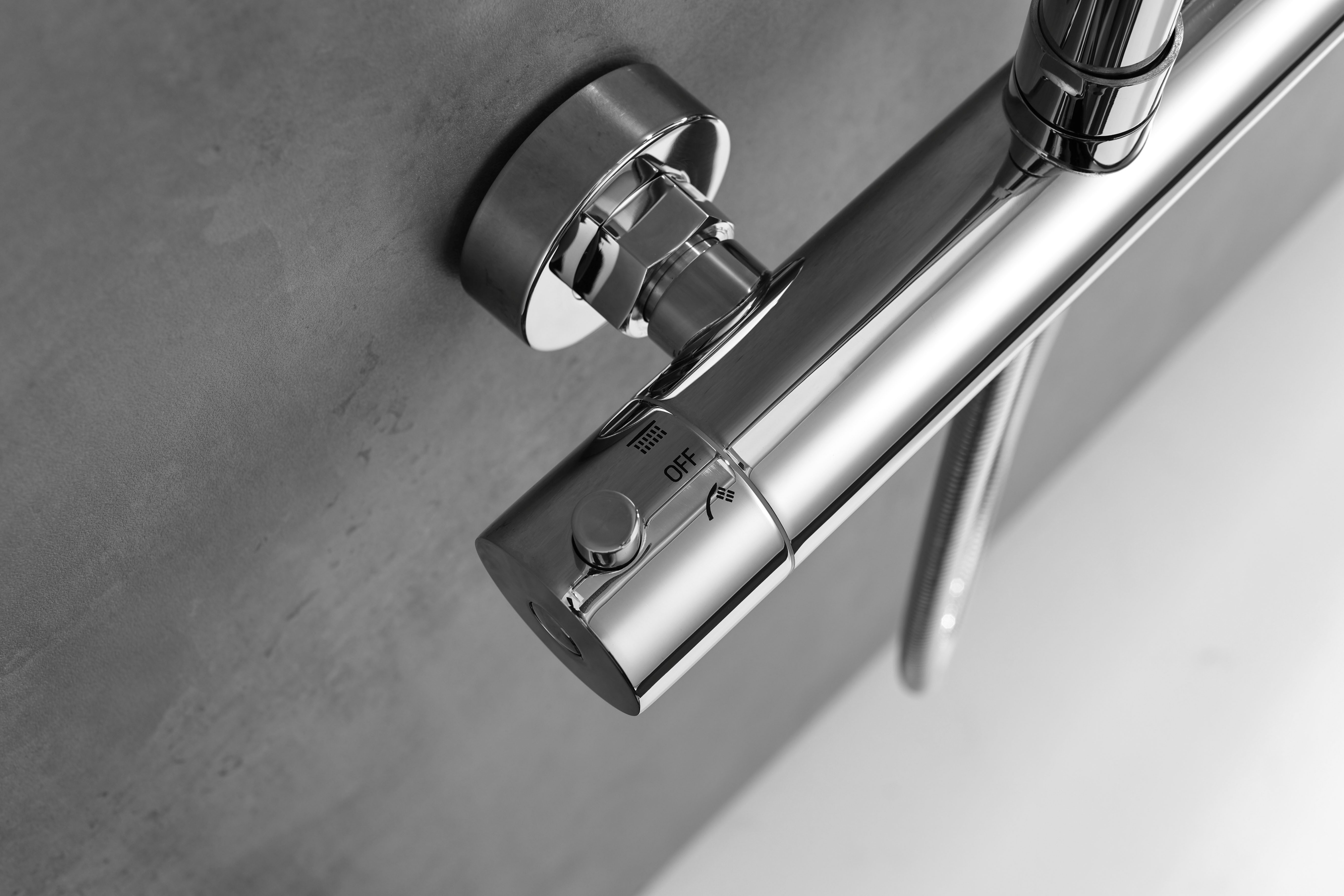 Øresund Duschsystem Sanddorn, Höhe 135 cm, 1 Strahlart(en), Set, Überkopfbrause, Regendusche Wellnessdusche in verschiedenen Farben