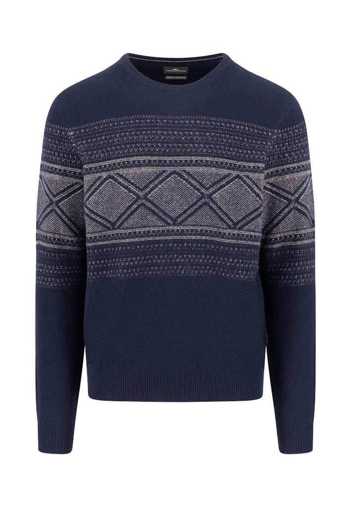 FYNCH-HATTON Wollpullover Fynch-Hatton / He.Pullover / O-Neck, contrast, La günstig online kaufen