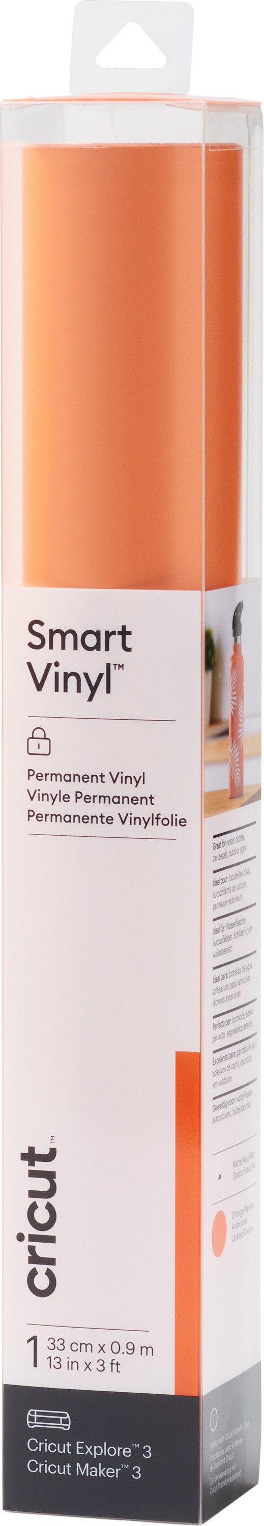 Cricut Dekorationsfolie Vinylfolie Smart Vinyl Permanent, selbstklebend 90 cm x 33 cm