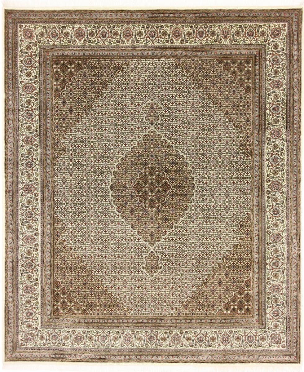 Orientteppich Indo Täbriz Mahi 252x298 Handgeknüpfter Orientteppich, Nain Trading, rechteckig, Höhe: 12 mm
