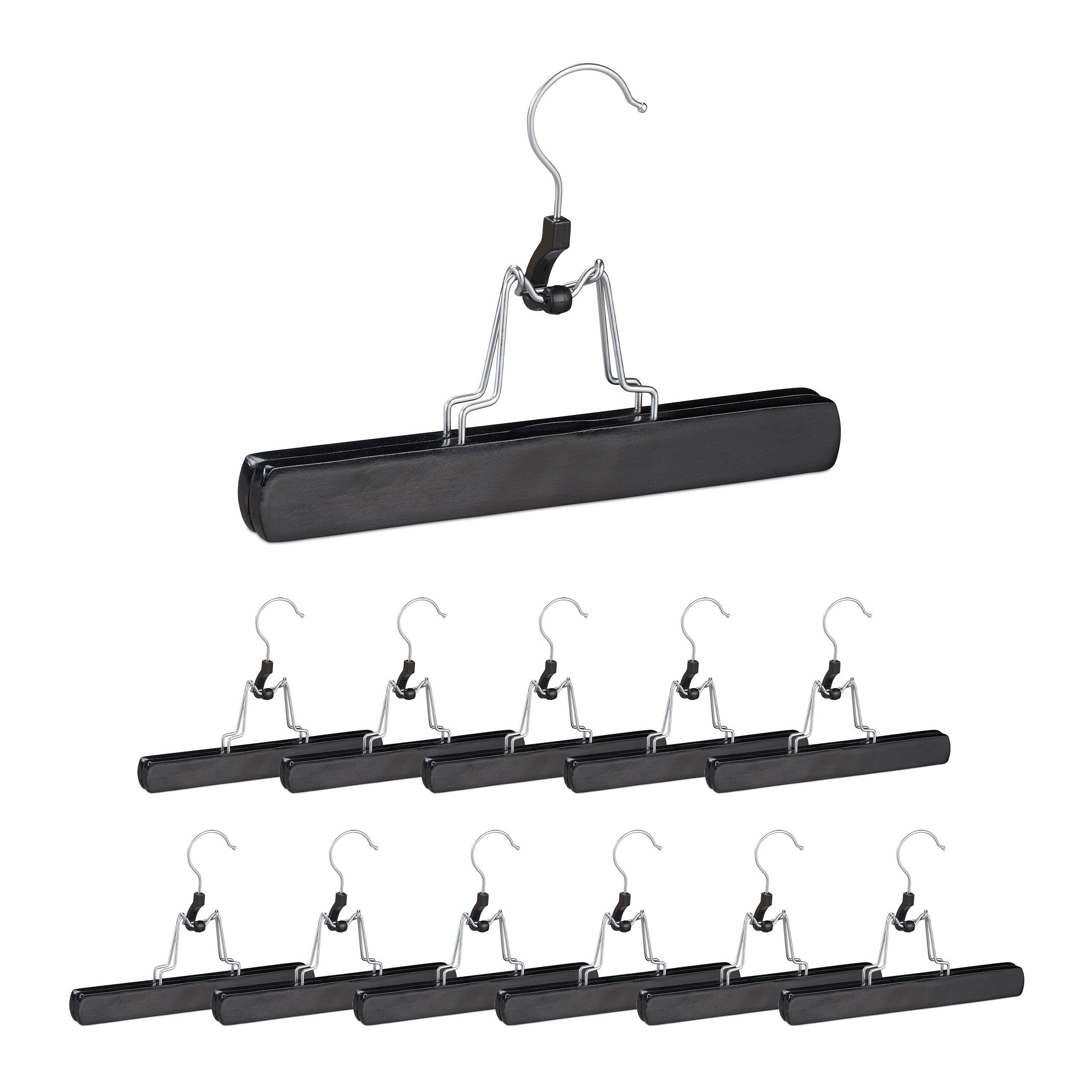 relaxdays Kleiderbügel Hosenspanner 12 Stück in günstig online kaufen