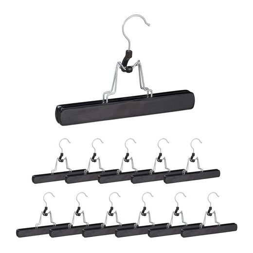 relaxdays Kleiderbügel »Hosenspanner 12 Stück in Schwarz« online kaufen