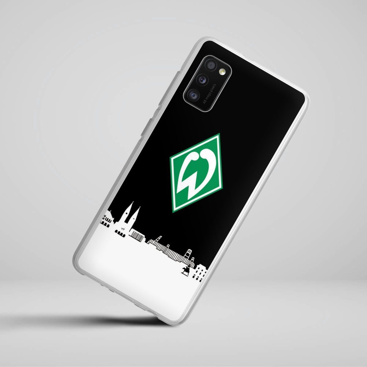 DeinDesign Handyhülle Offizielles Lizenzprodukt Skyline SV Werder Bremen WB Skyline, Samsung Galaxy A41 Silikon Hülle Bumper Case Handy Schutzhülle