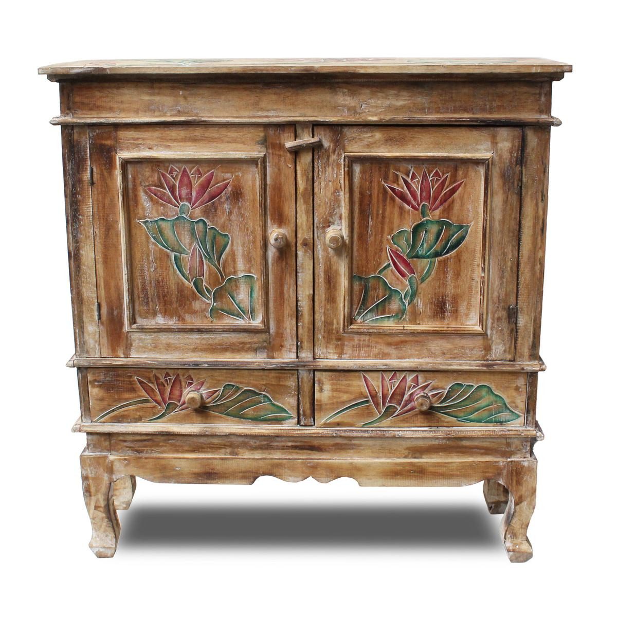 Oriental Galerie Mehrzweckschrank Schrank 85 x 80 cm Lotus Color (1-St) günstig online kaufen