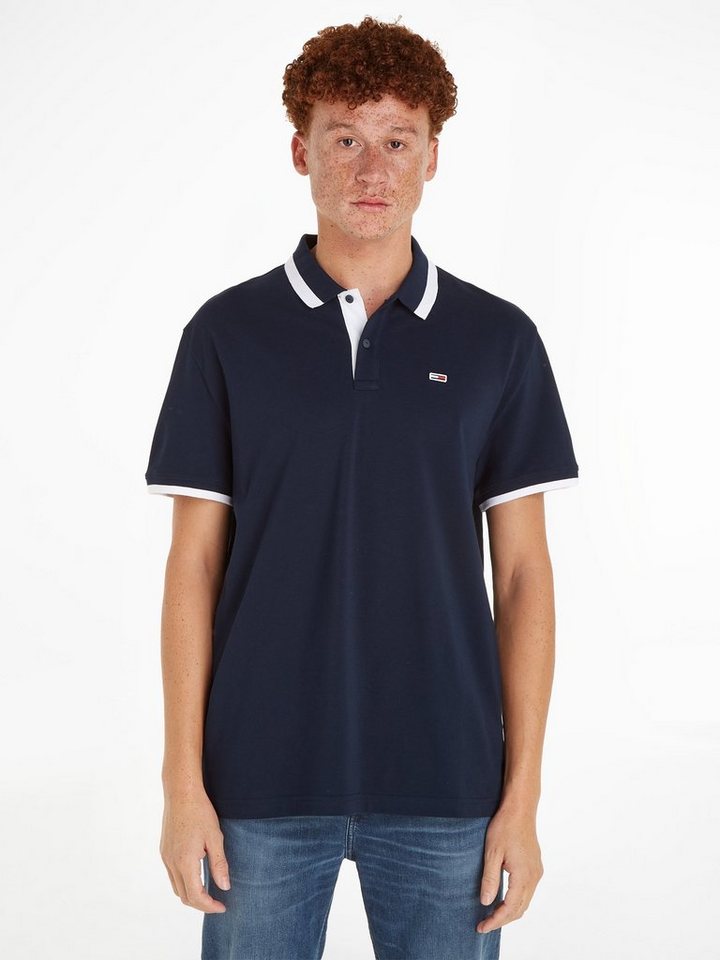 Tommy Jeans Poloshirt TJM REG SOLID TIPPED POLO mit Polokragen