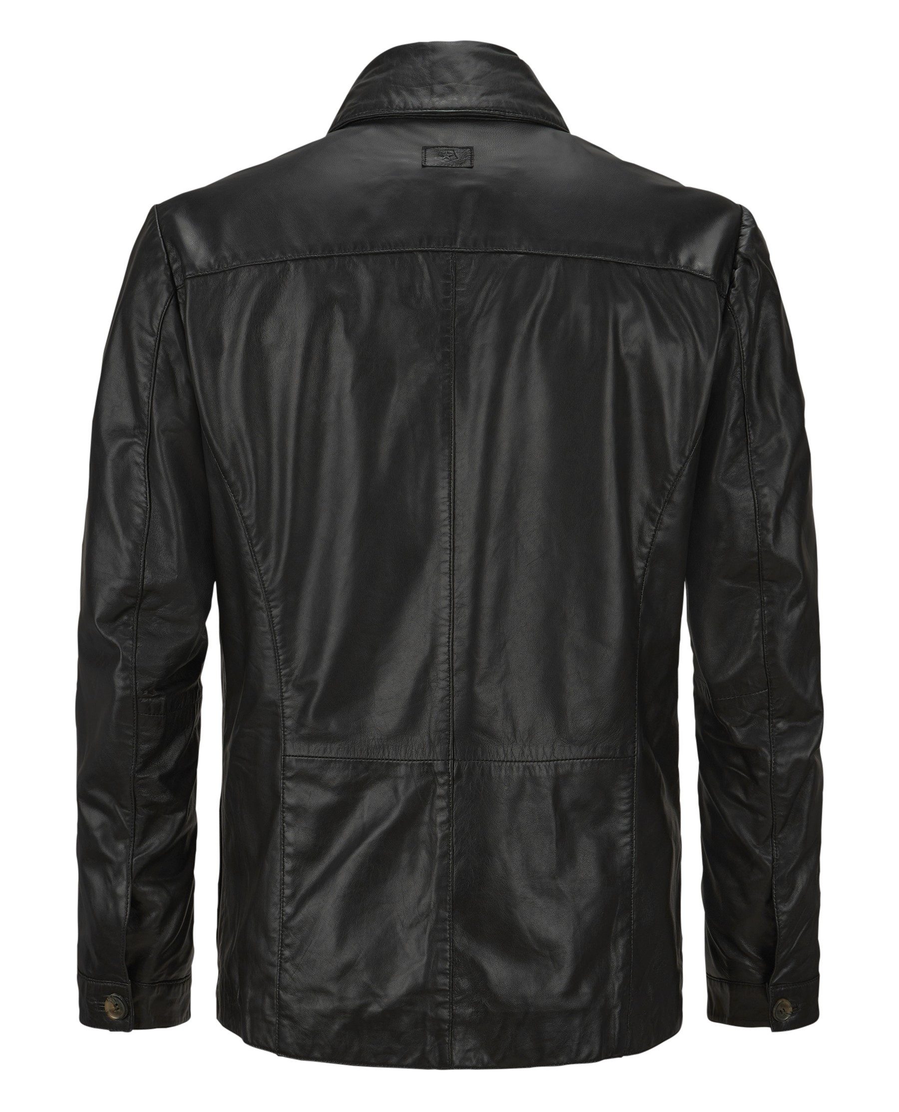 Milestone Lederjacke MSArturo Fieldjacke aus handgewachstem sehr dünnem Lammleder