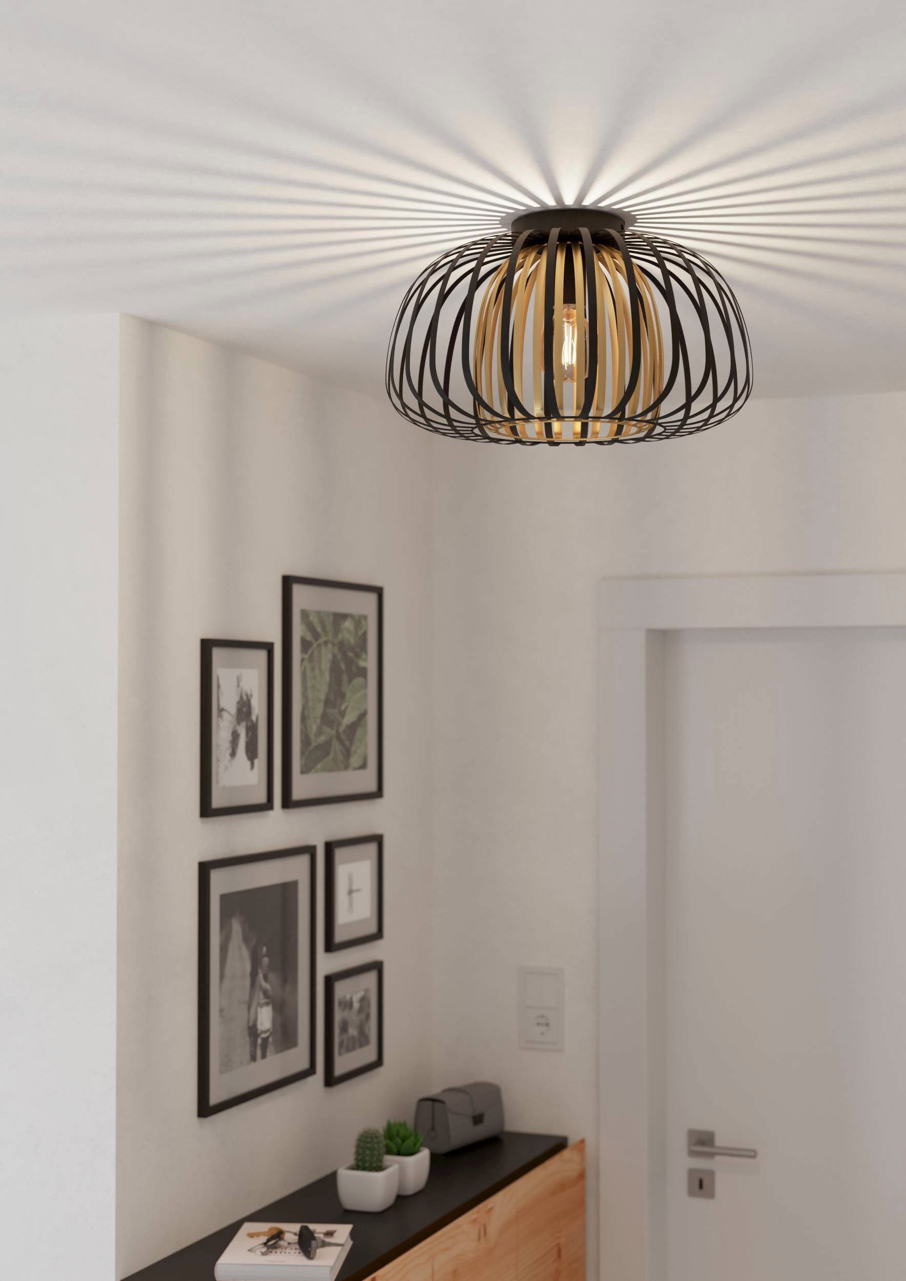 EGLO Deckenleuchte ENCINITOS Deckenlampe, Stahl, E27, IP20, Esstischlampe, günstig online kaufen