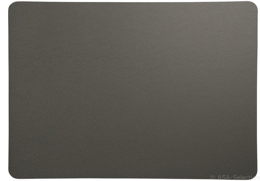 ASA SELECTION Platzset Tischset Lederoptik rough graphit 46 x 33 cm, Tischw günstig online kaufen