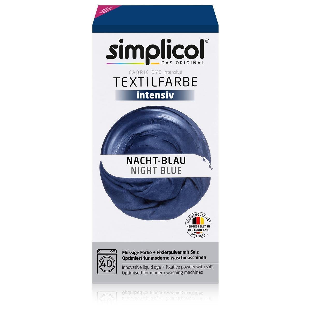 simplicol Textilfarbe Simplicol Textilfarbe intensiv Nacht-Blau - Einfaches Färben (1er Pack