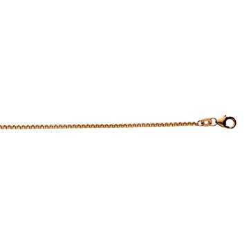 Joyes Boutique Goldkette JB Damen Goldkette Veneziakette rund 1,5 mm Rotgold 585 - 14 Kt 45 cm (Gold, JB)