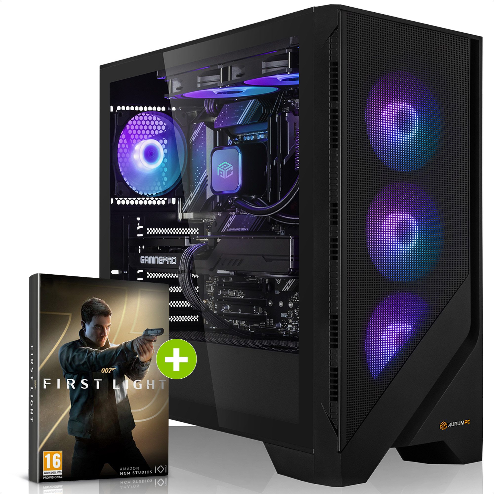 AurumPC R9 9950X3D mit RTX5080 16GB und 64GB DDR5 RAM Gaming-PC (AMD Ryzen 9 9950X3D, GeForce RTX 5080, 64 GB RAM, 2000 GB SSD, Wasserkühlung, Windows 11, WLAN)