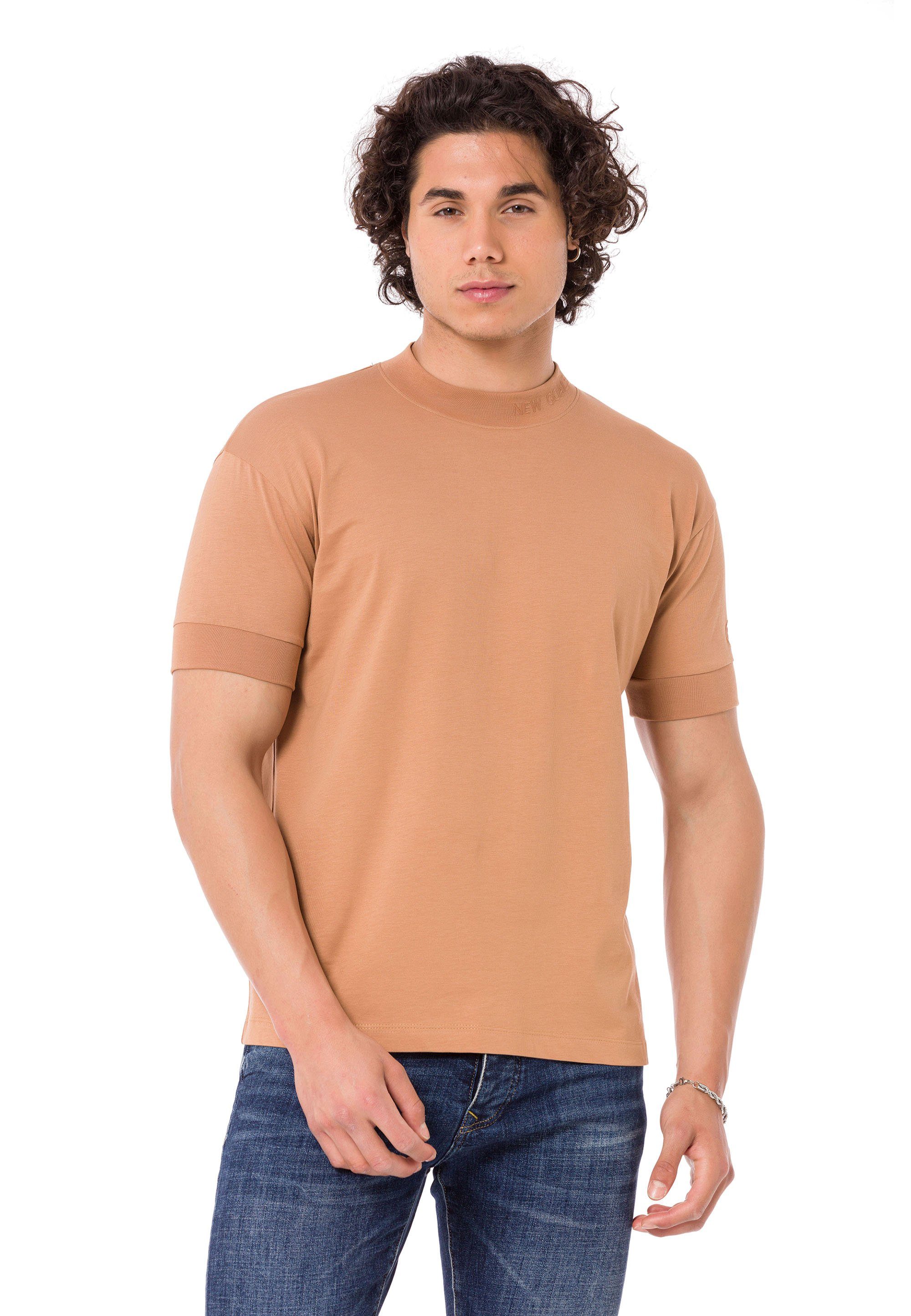 RedBridge T-Shirt Logo-Bestickung Widnes mit braun