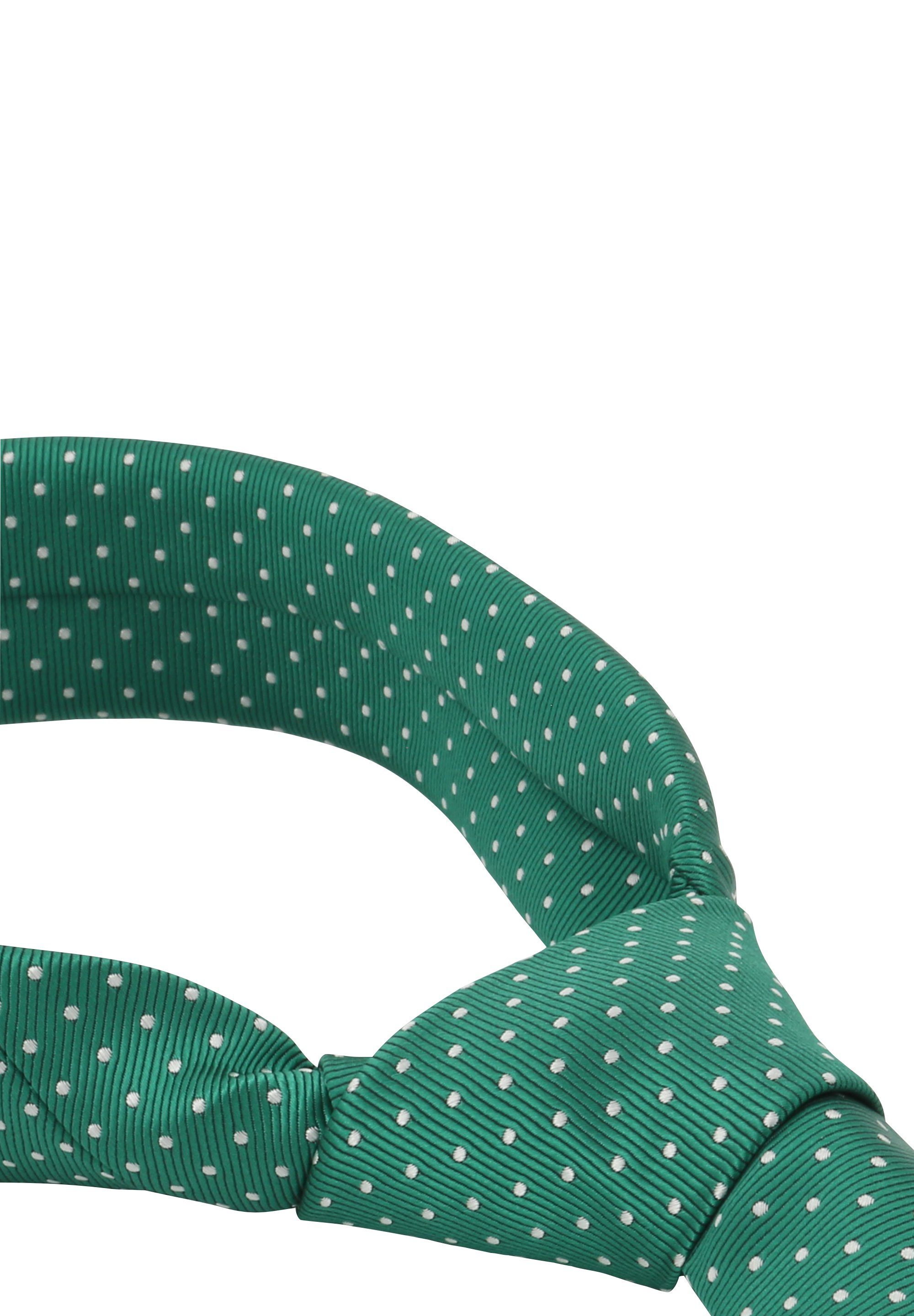 Krawatte Grün (6cm), mit 6cm Fabio Krawatten Schlips Schmal (Weiß) Gepunktet) Box, (ohne Herren Farini verschiedene Punkten - in Breite