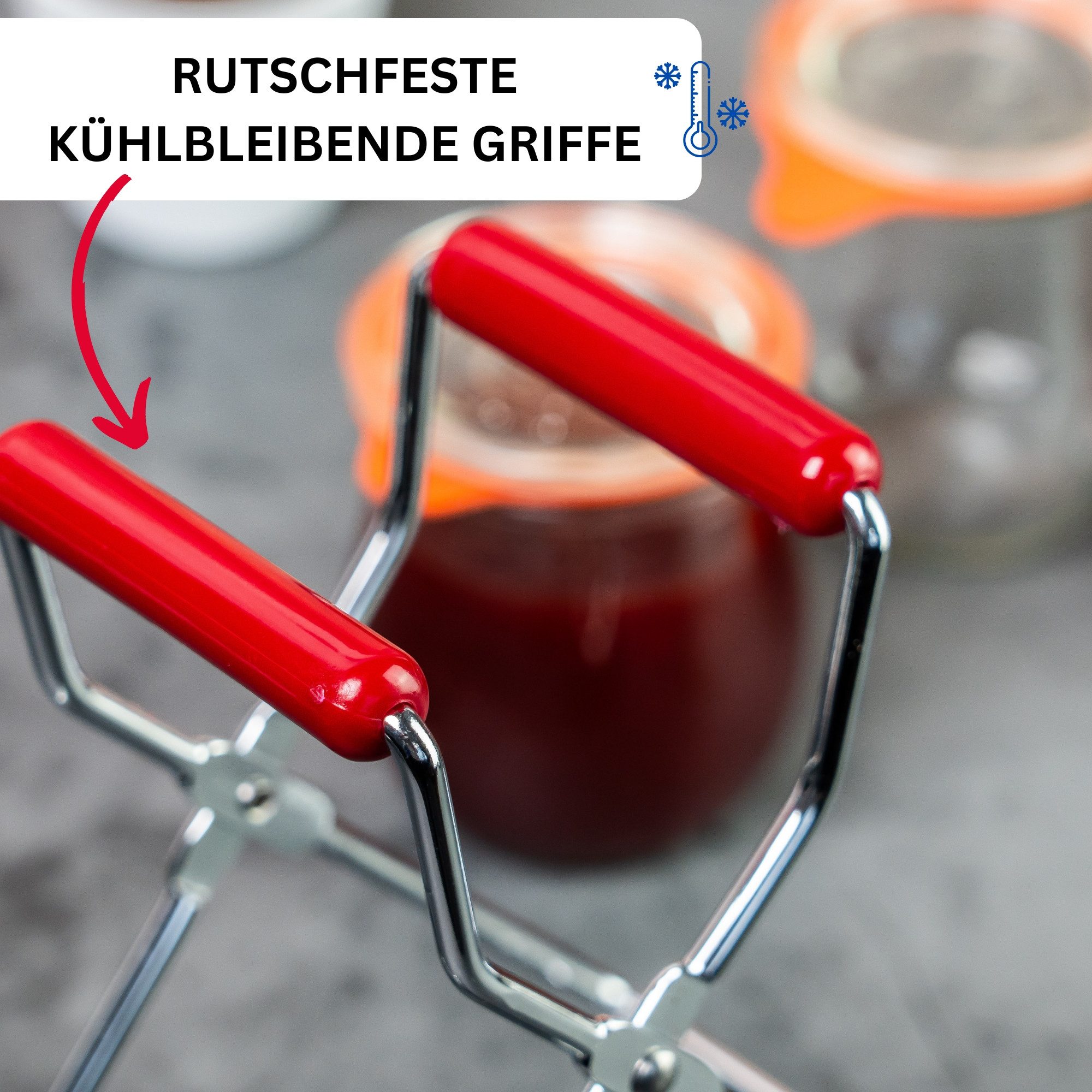 WESTMARK Einmachglas Konserven-/Einmachglas-Heber, für Glasdurchmesser bis 18 cm, PE