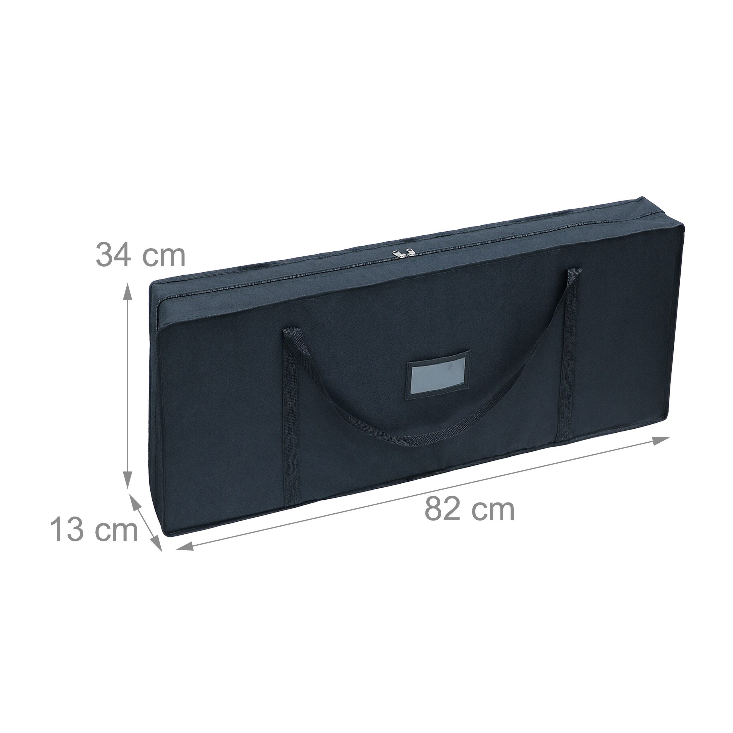 relaxdays Aufbewahrungsbox Geschenkpapier Aufbewahrung (1 St), schwarz – Bild 4 von 5