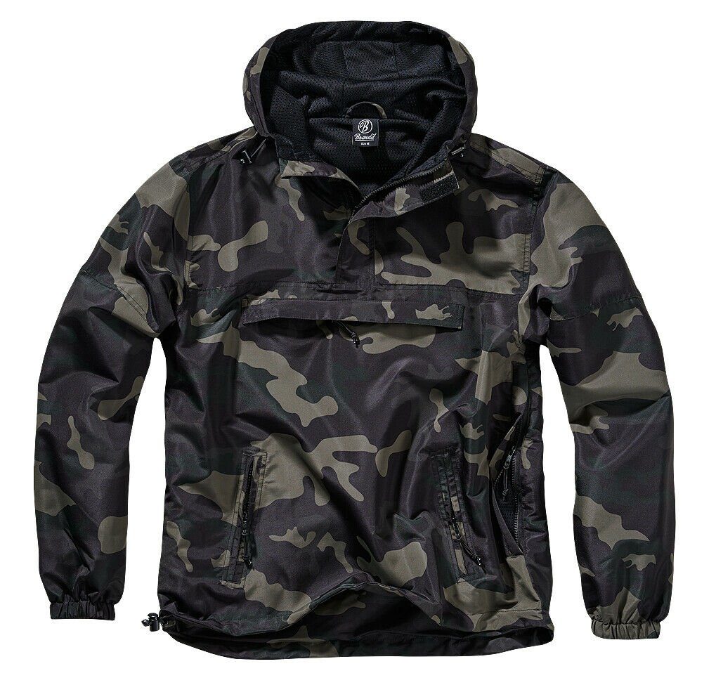 Brandit Regenjacke Regenjacke Windbreaker Schlupf Übergangs Frühlings Jacke Sport Outdoor