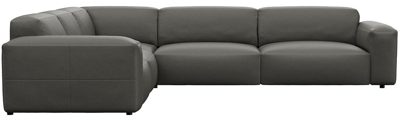 FLEXLUX Ecksofa Lucera, super bequem durch hochwertigen Sitzaufbau mit Kaltschaum, modern & anschmiegsam, L-Form, Designsofa