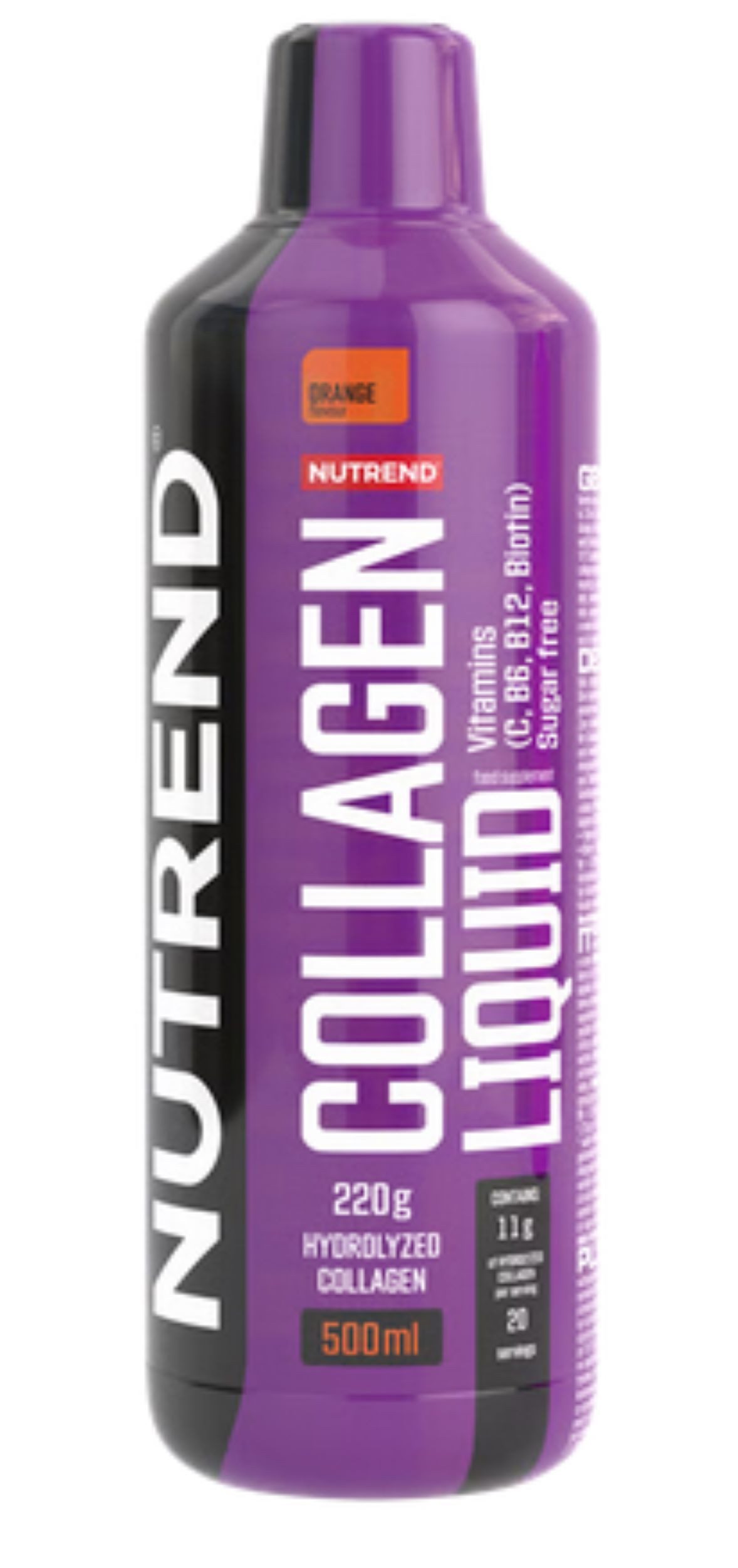 NUTREND D.S., a.s. Nutrend Collagen Liquid 500ml Flüssig hydrolysiertes Kollagen Peptide Tropfen, 500 ml