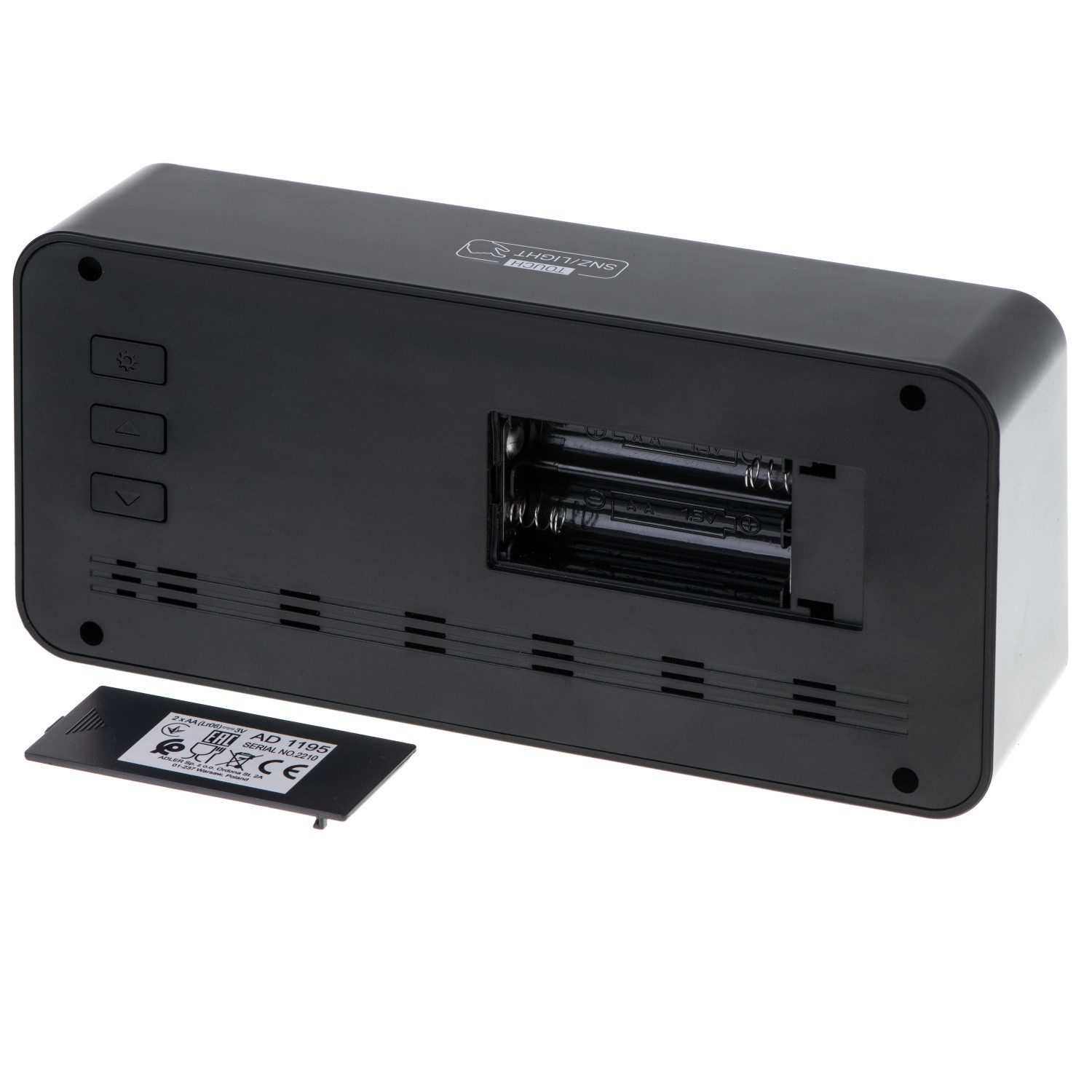 Adler Tischuhr AD 1195 mit Weckfunktion, LED-Display, Temperatur- und Hygrometerfunktion