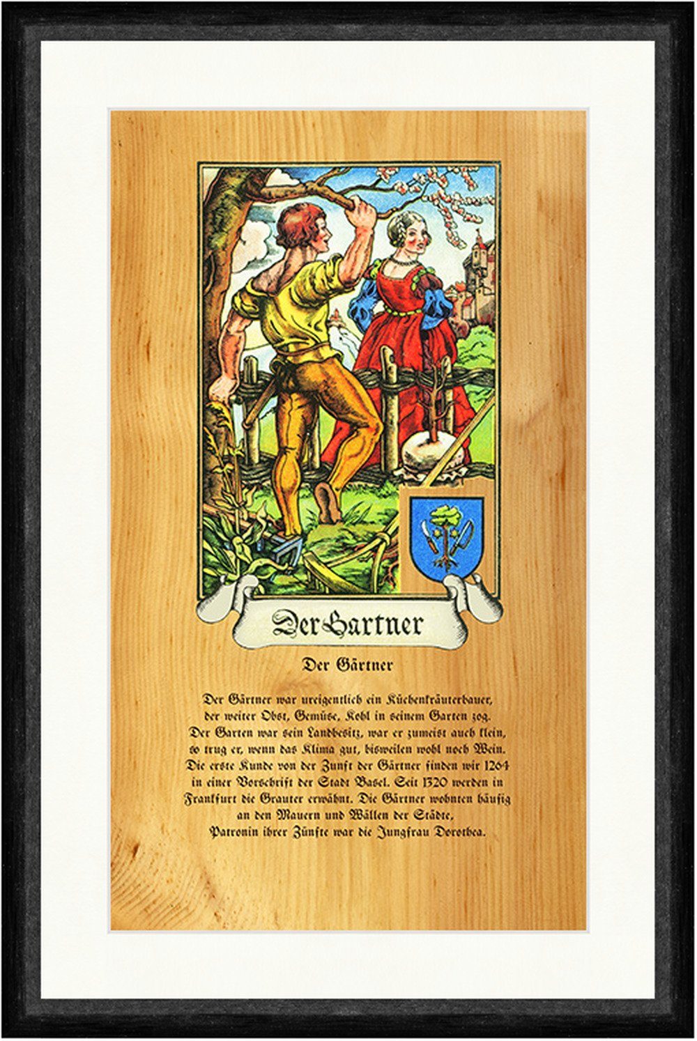 Kunstdruck Der Gartner Botanik Zunft Jungfrau Dorothea Gärtner Flora
