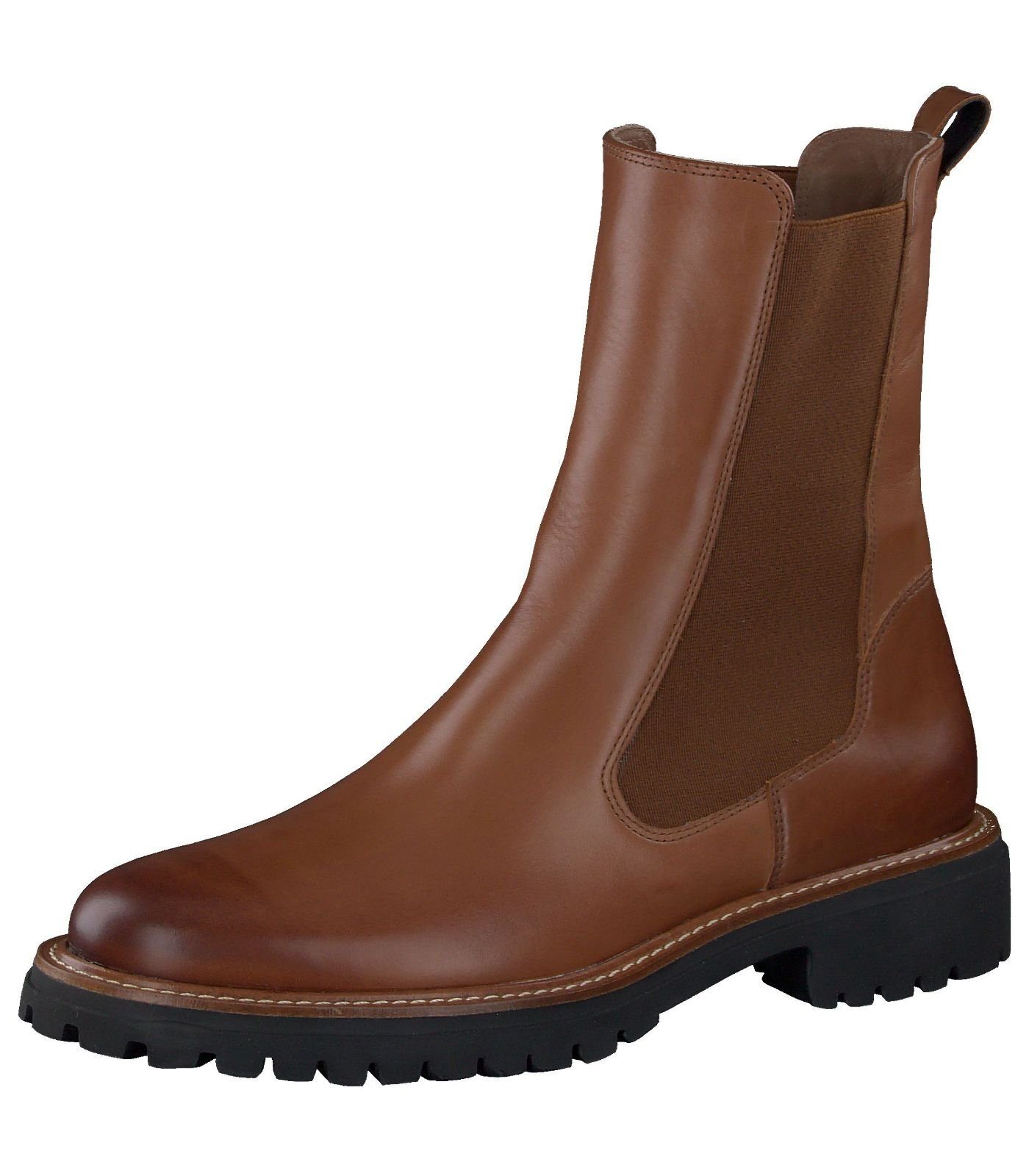 Paul Green Stiefelette Leder/Textil Stiefelette Cognac