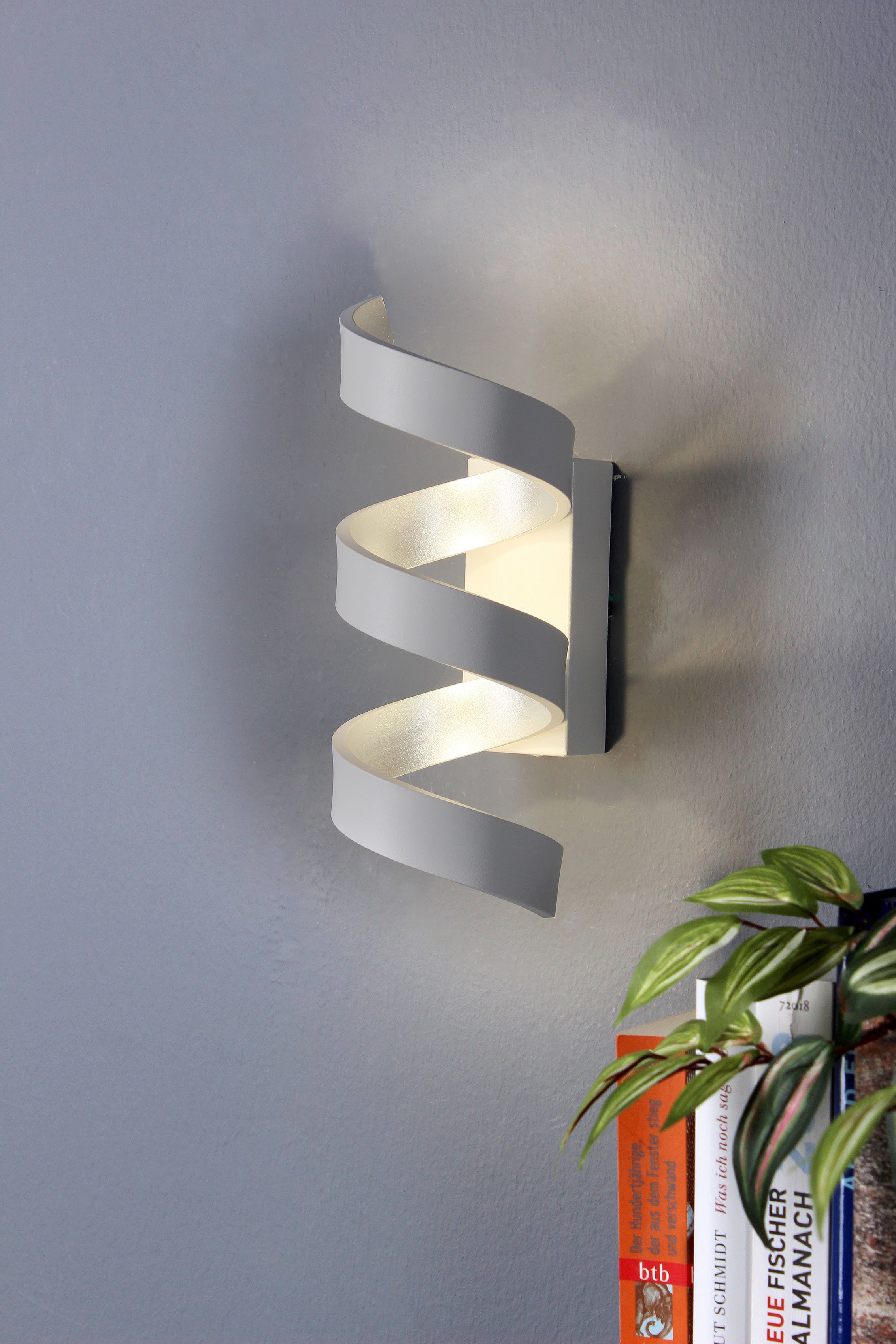 LUCE Design LED LED Wandleuchte Warmweiß HELIX, integriert, fest