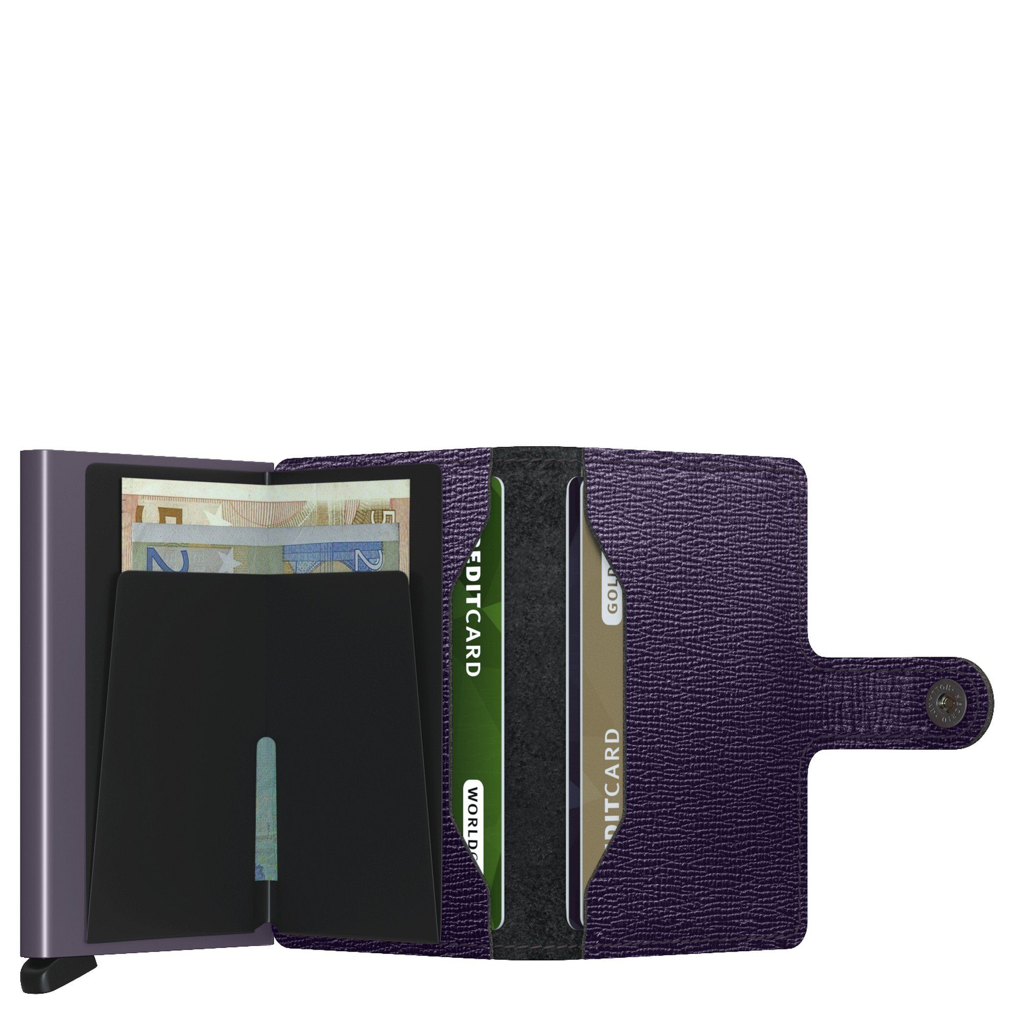 cm 6.5 Miniwallet RFID purple Crisple Geldbörse Geldbörse SECRID (1-tlg) -