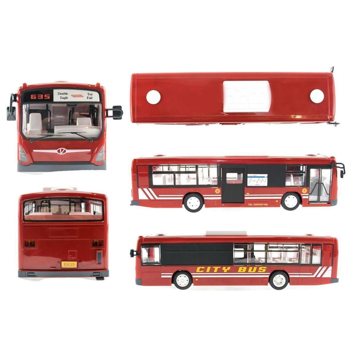 Thumbnail - efaso RC-Bus E635 ferngesteuerter Bus rot 1:32 - Stadtbus City Bus mit Licht/Sound (RTR - (Ready to Run), Hupe und beweg...