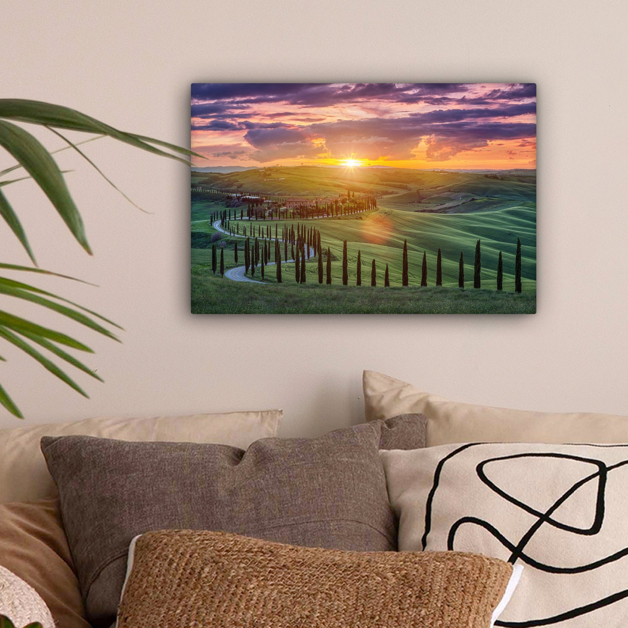OneMillionCanvasses® Leinwandbild Italien - Sonnenuntergang - günstig online kaufen