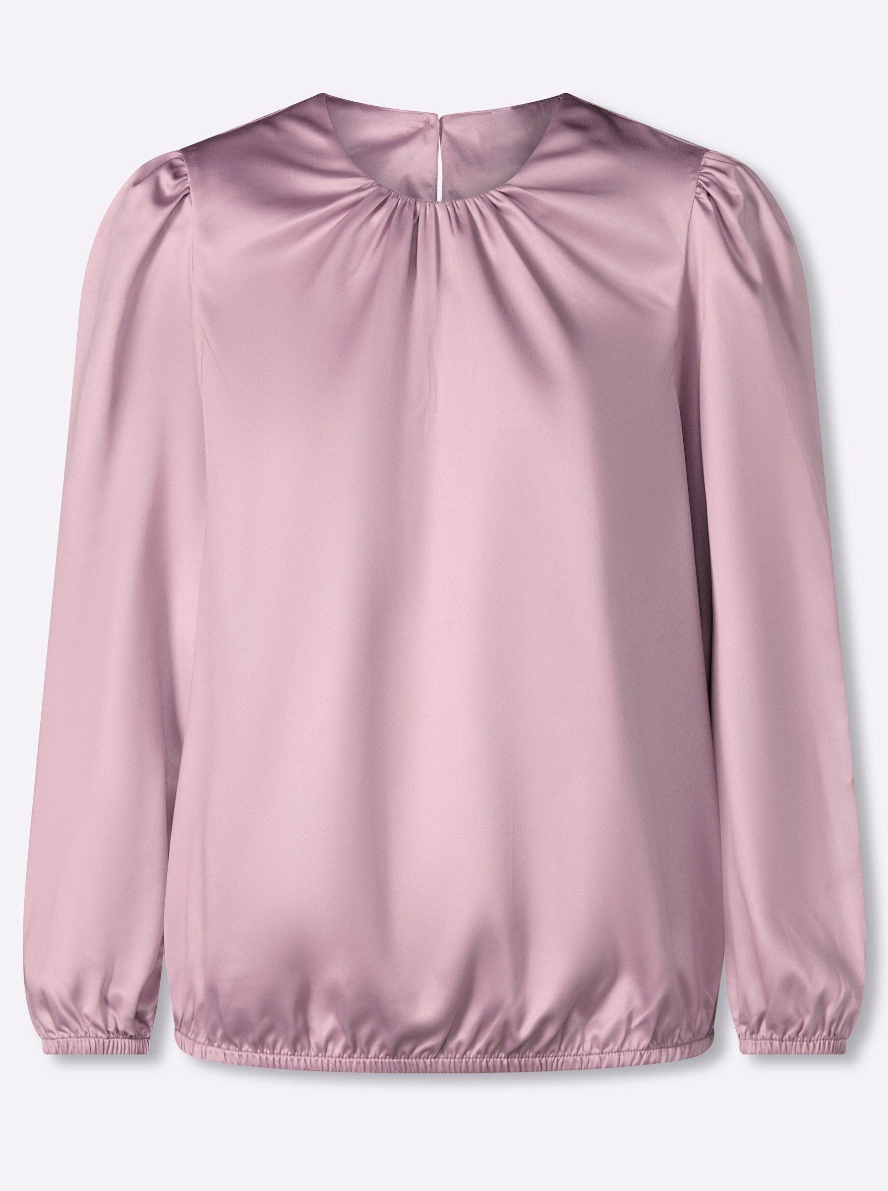 Klassische Bluse Schlupfbluse Langarm