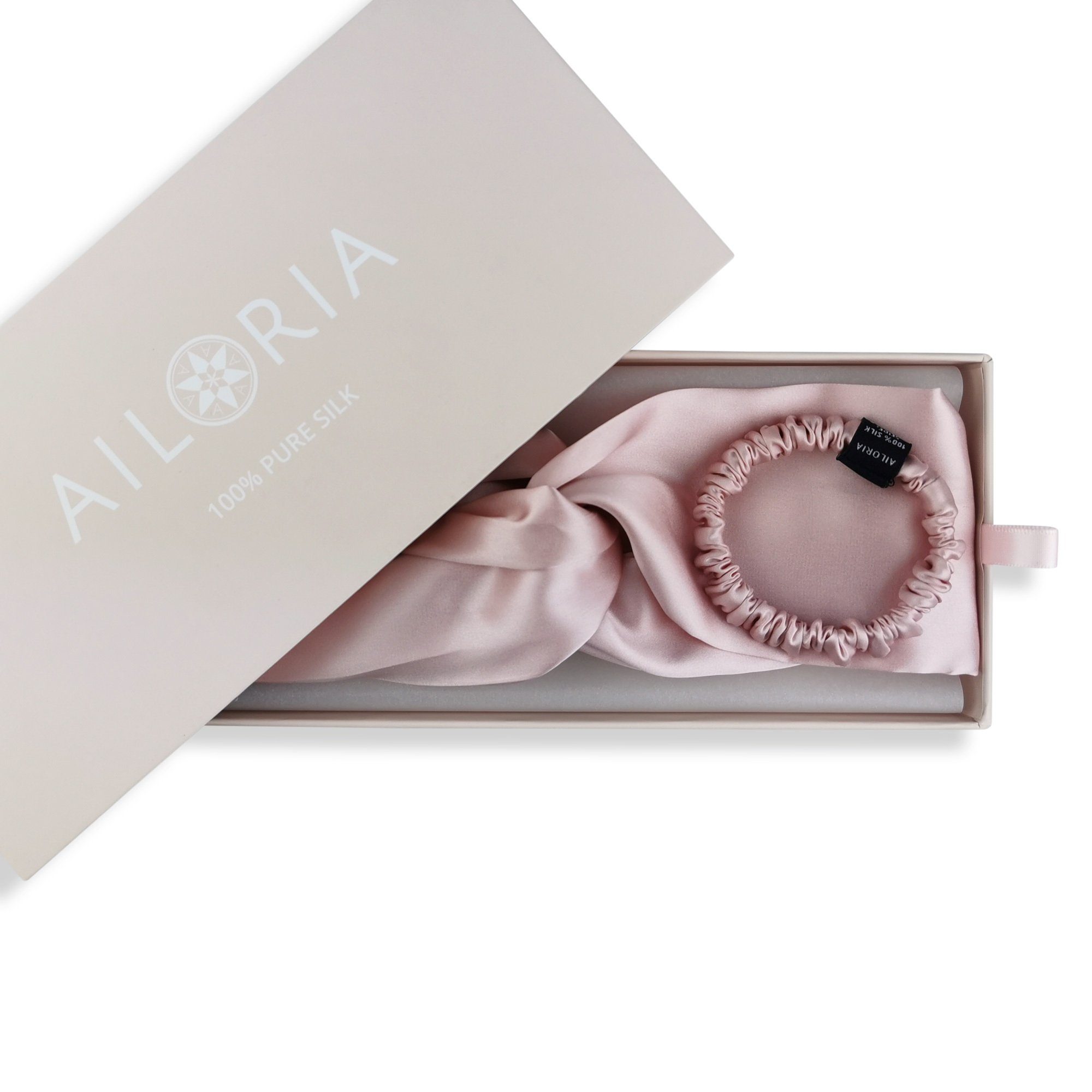 AILORIA Haargummi SOYEUX & DOUX Set Headband und Scrunchie S aus, luxuriös