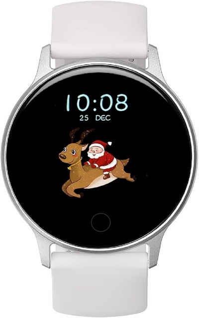 UMIDIGI Smartwatch (1,3 Zoll, Android iOS), Armbanduhr wasserdichte Fitness mit individualisierbaren Zifferblätter