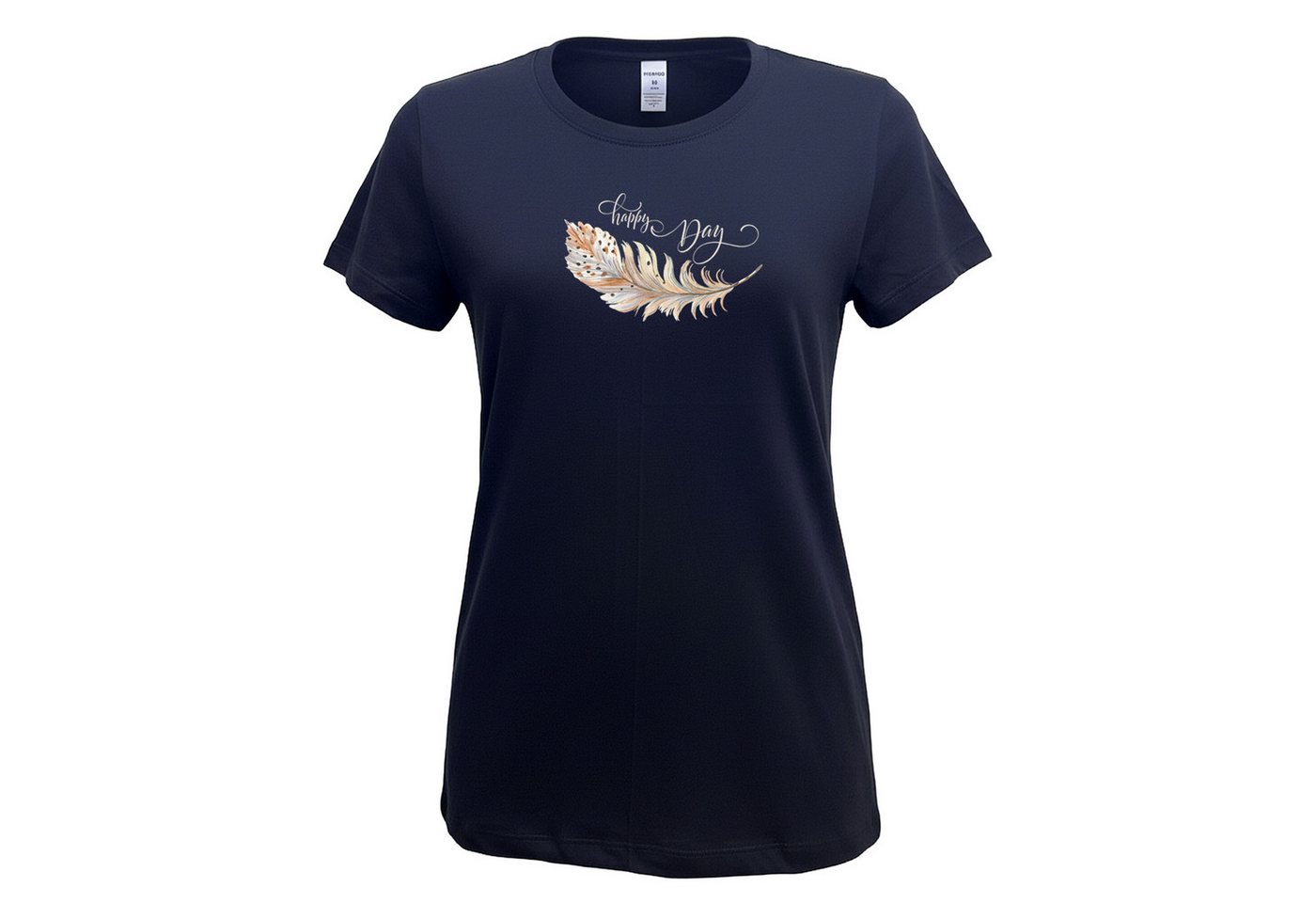 HERMKO Kurzarmshirt 701180055 T-Shirt 100% Bio-Baumwolle mit Druckmotiv hergestellt in EU