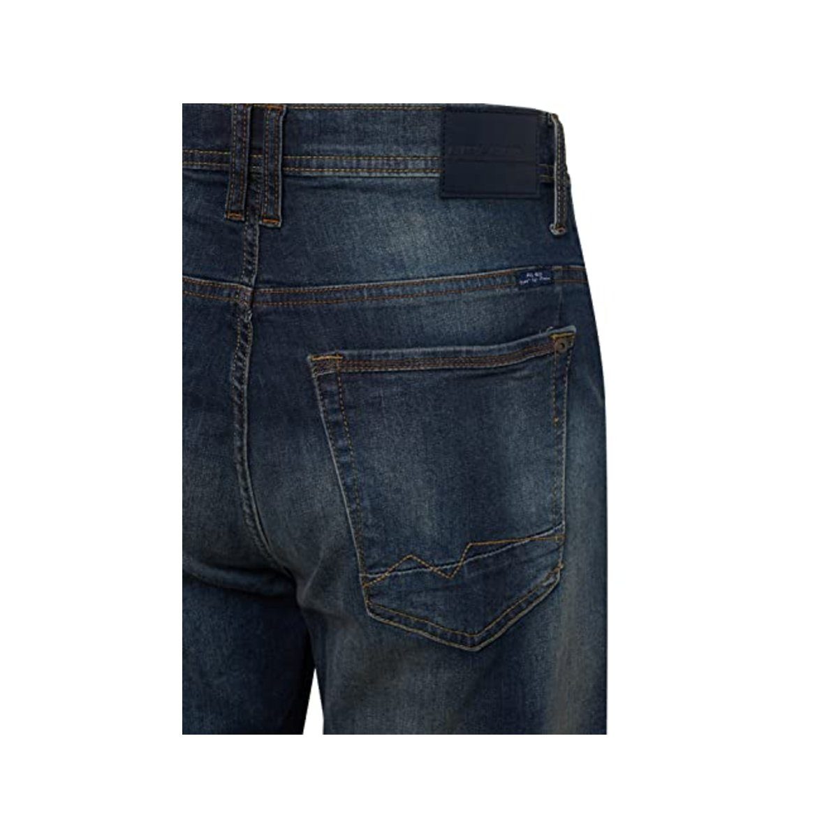 dunkel-blau b.young 5-Pocket-Jeans (1-tlg)