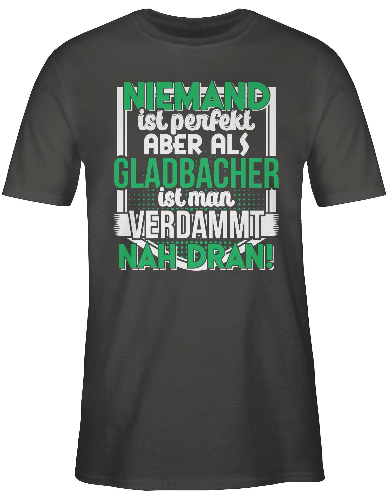 Niemand Stadt City und ist 03 Shirtracer Gladbacher Dunkelgrau T-Shirt perfekt Outfit