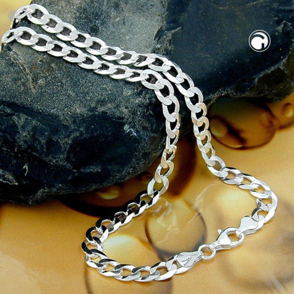 unbespielt Silberschmuck inkl. mm für Herren Silber flache Halskette Panzerkette Schmuckbox, 6,7 cm 50 925 Silberkette