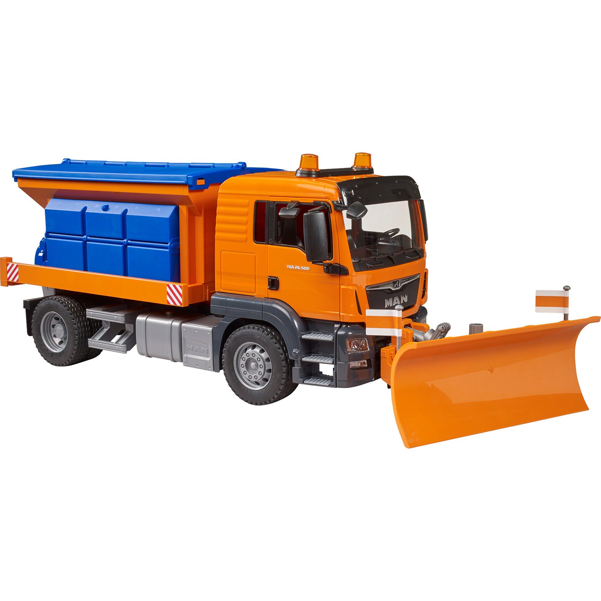 Spielzeug-LKW bruder MAN TGS Winterdienst mit Räumschild