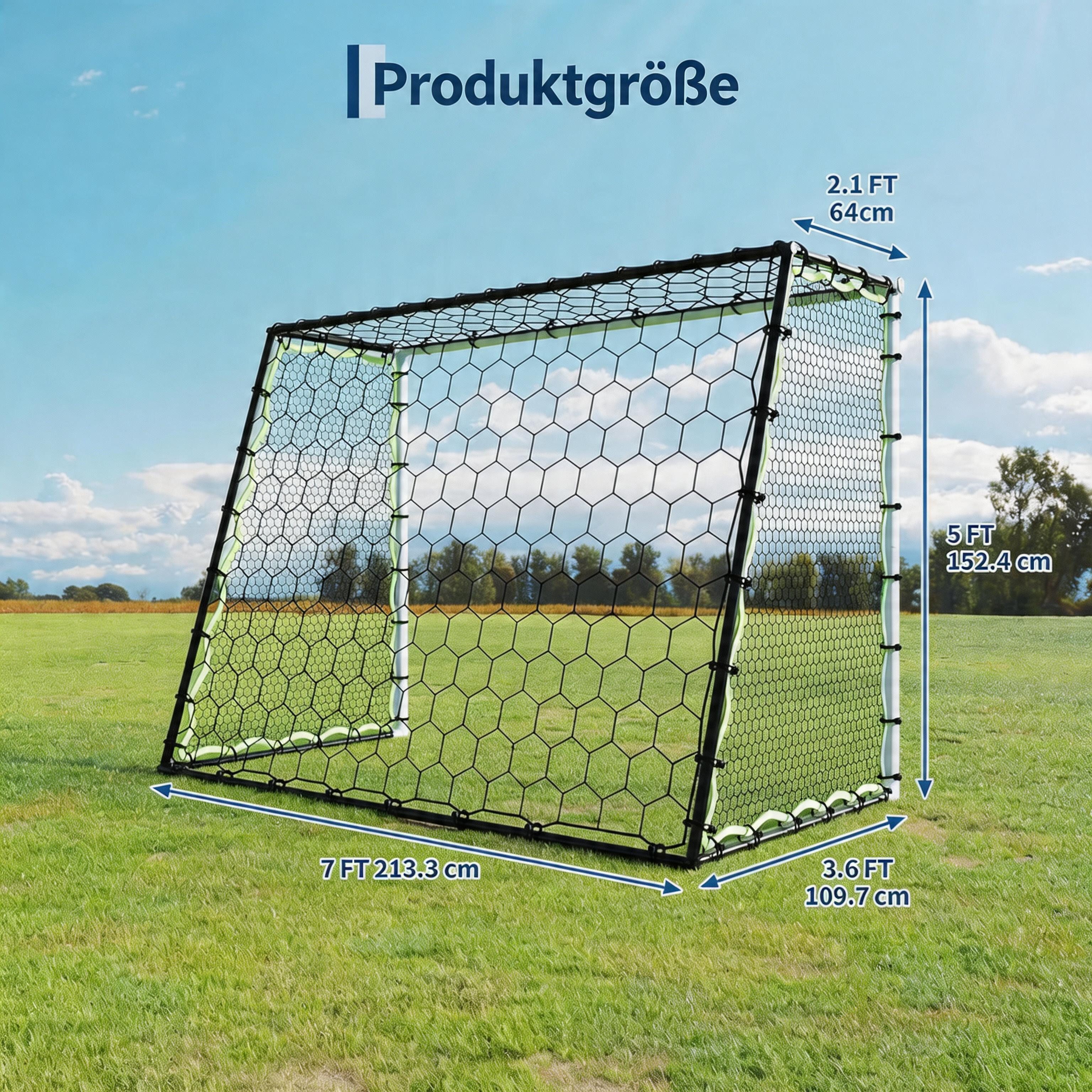 GarveeMore Fußballtor für Garten, Training, Fußball-Übungsgeräte, Fußballtraining