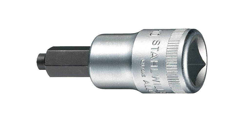 Steckschlüssel Zapfen 1/2 54 mm Länge Innen-6-kant, Schlüsselweite Stahlwille IC Steckschlüsseleinsatz 60 mm ″ mit 12