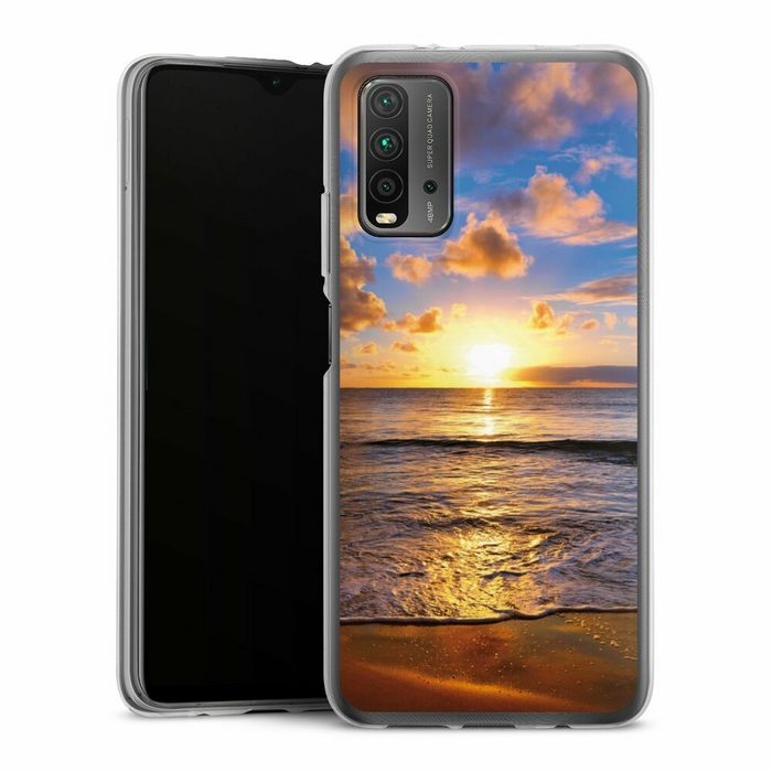 DeinDesign Handyhülle Meer Sonnenuntergang Strand Strand Xiaomi Redmi 9T Silikon Hülle Bumper Case Handy Schutzhülle