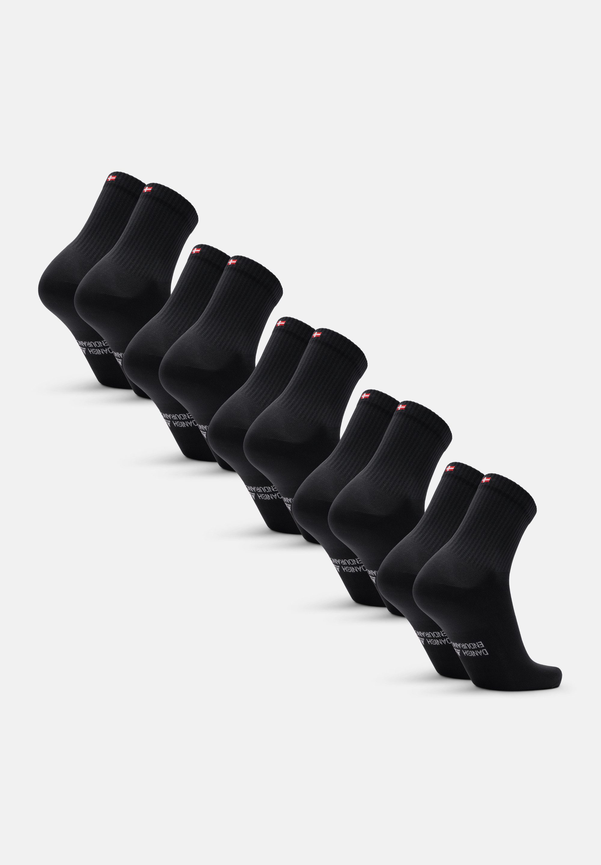 DANISH ENDURANCE Basicsocken Quarter Pro Sports (5-Paar) Quarter Pro Sportsocken, schweißableitende Performance Socken