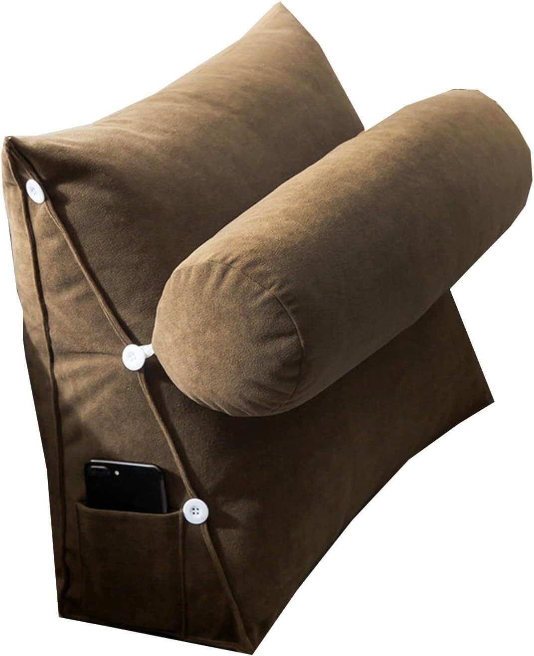 Coonoor Rückenkissen Keilkissen Dreieckiges Lesekissen Kissen mit Verstellb günstig online kaufen