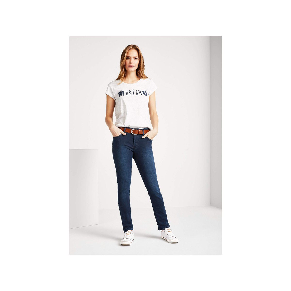 5-Pocket-Jeans (1-tlg) grau regular MUSTANG