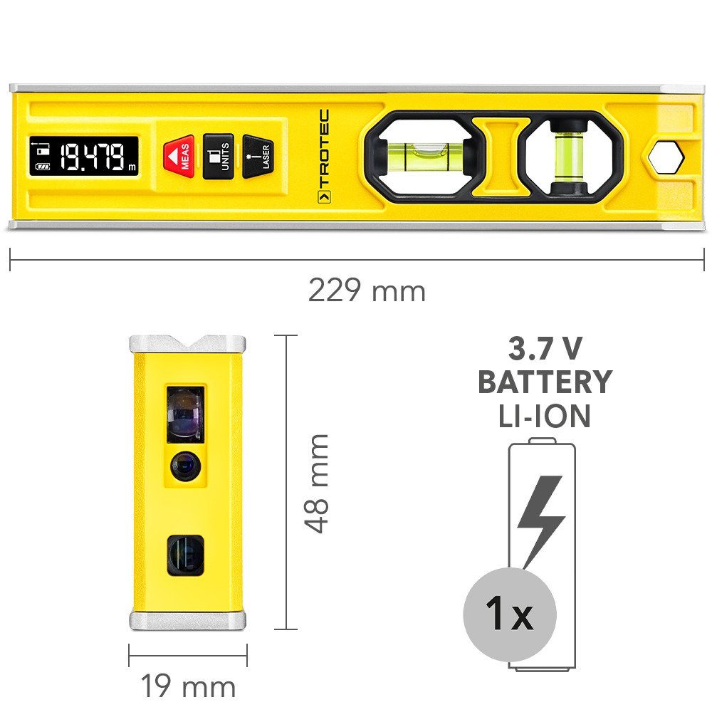 TROTEC Laserwasserwaage BD1L, 0,20 m bis günstig online kaufen