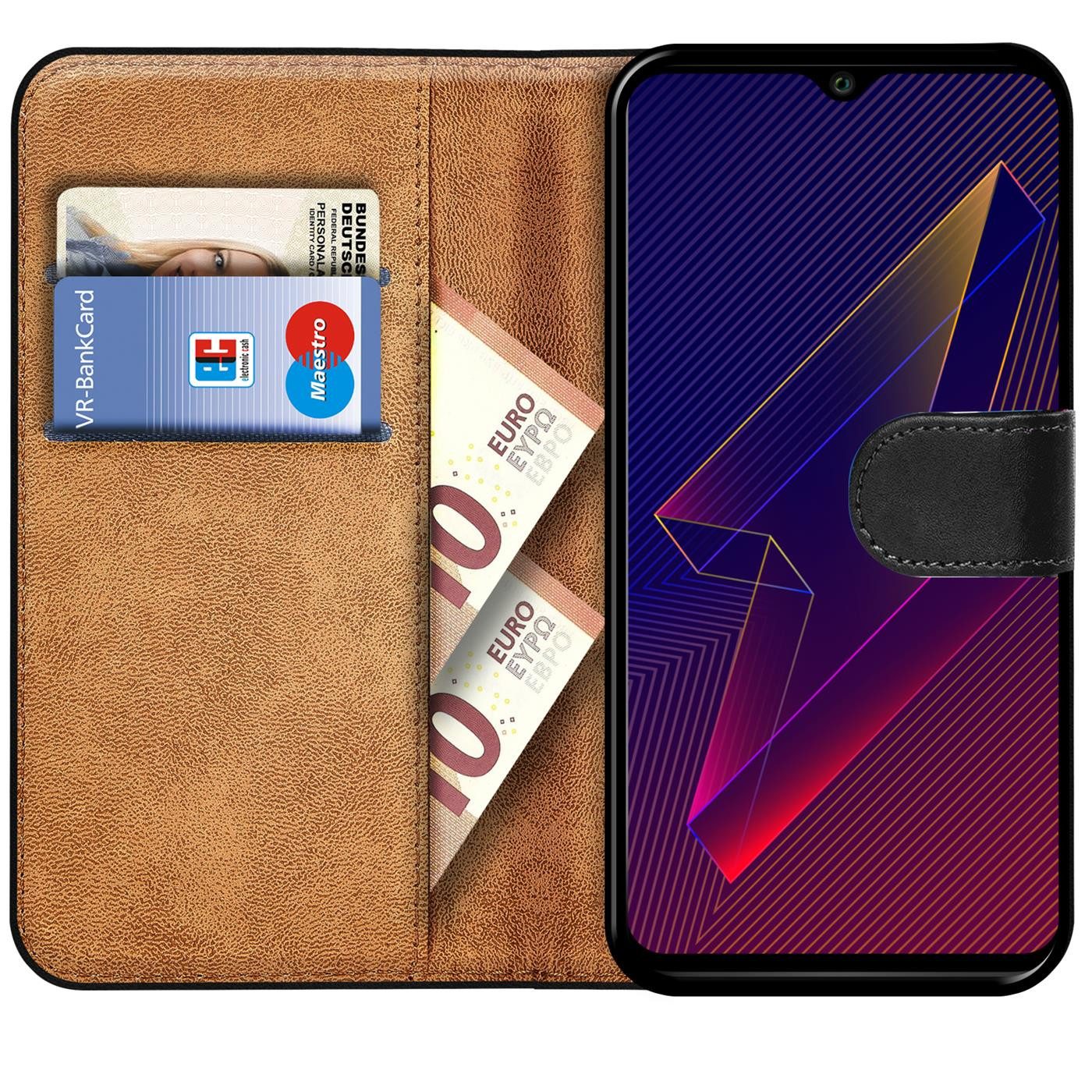 CoolGadget Handyhülle Book Case Handy Tasche für Wiko Power U10 / U20 6,82 Zoll, Hülle Klapphülle Flip Cover für Wiko U10 Wiko U20 Schutzhülle stoßfest