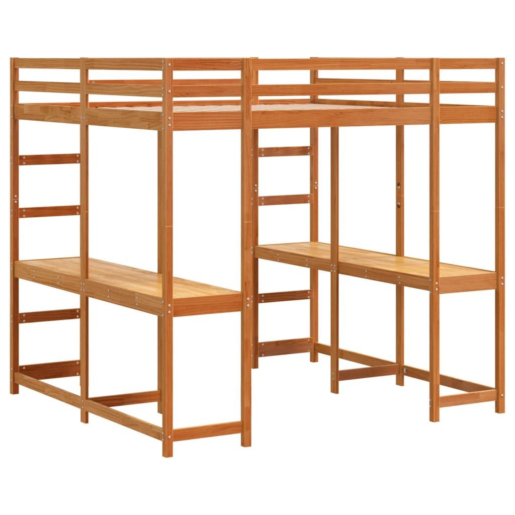 vidaXL Bett Hochbett mit Schreibtisch & günstig online kaufen